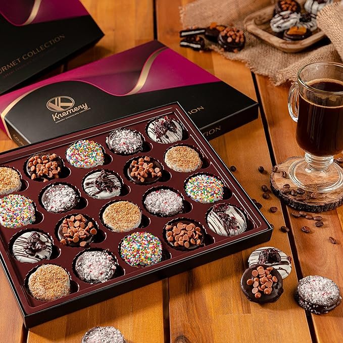 Chocolate Covered Sandwich Cookies And Cream Dessert Box (20 Count)