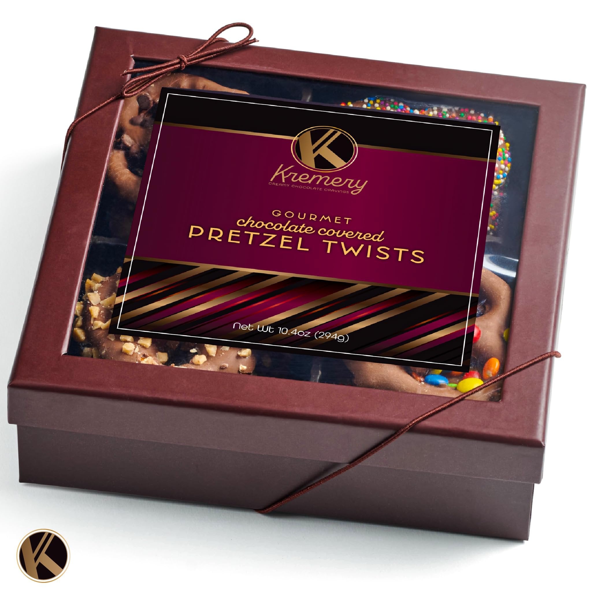 Chocolate Pretzel Twists In Elegant Gift Box