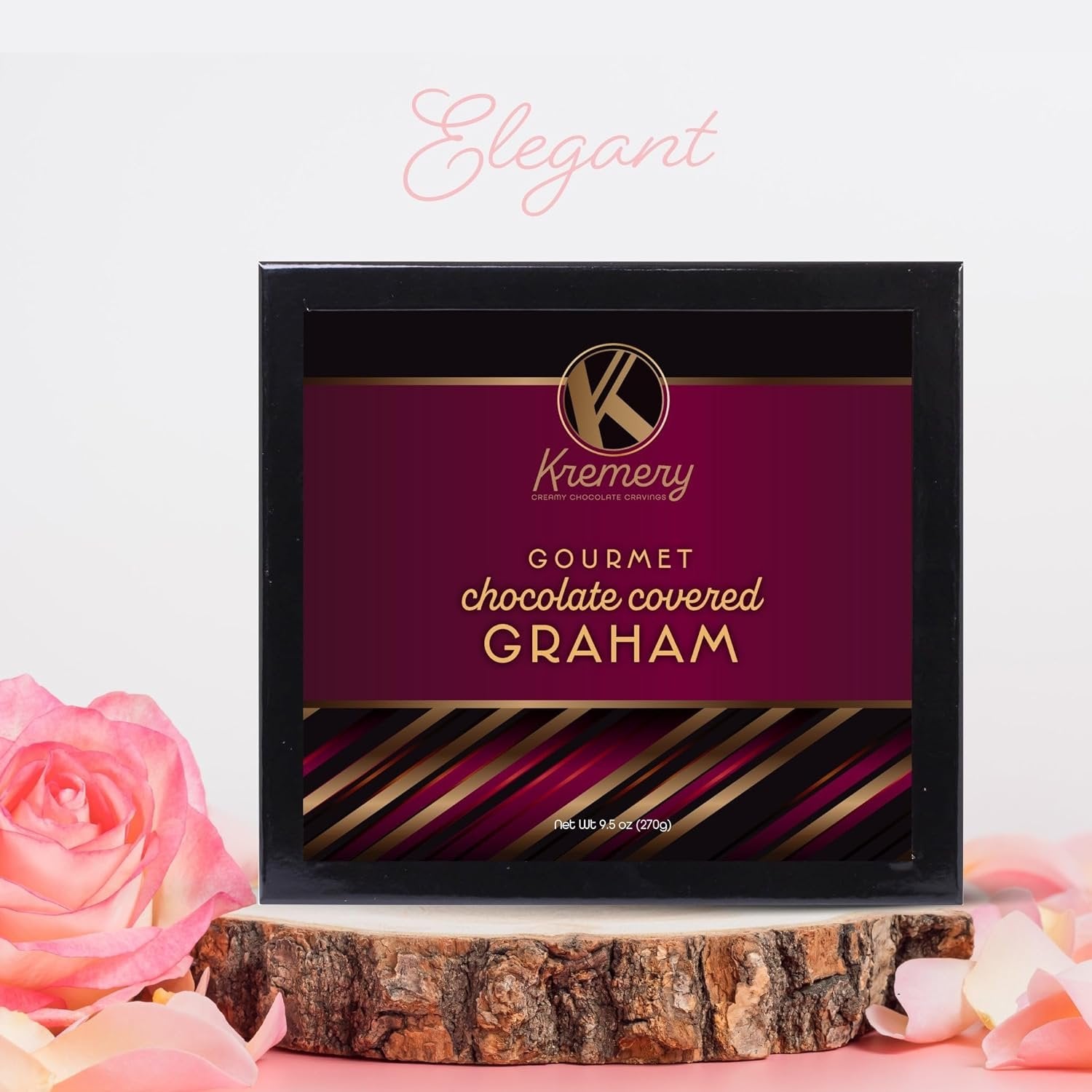 Dark Milk Chocolate Covered Graham Crackers Gift Basket (9 Count)